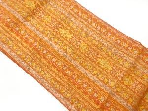 本場筑前博多更紗模様織出し名古屋帯